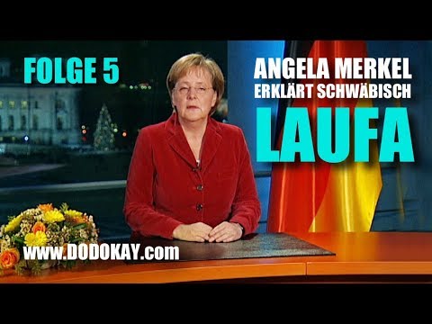 Angela Merkel – Laufen – Neujahrsansprache Nr. 5 schwäbisch